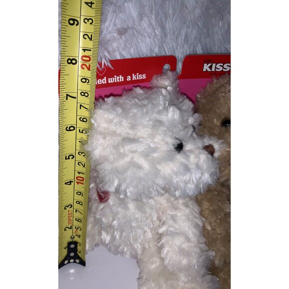 Hersheys Kisses Sealed With A Kiss Plush Bear Set & Solid Milk Chocolate Kiss - Picture 12 of 13